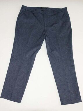 Liverpool Men's Travel Trouser Tapered Stretch Pants 38 x 28 Blue Navy Slate